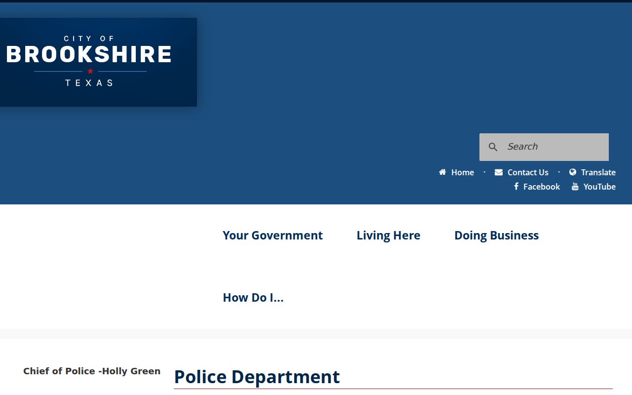 Waller County Brookshire warrant records and police contact route